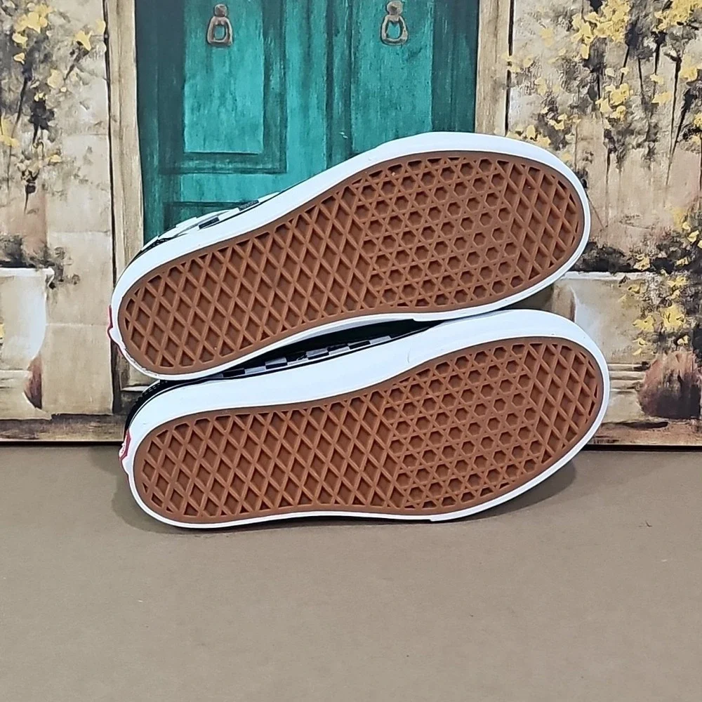 Vans Old Skool Primary Check Black White (VNOA38G1POS)‎ Sz 10.5
